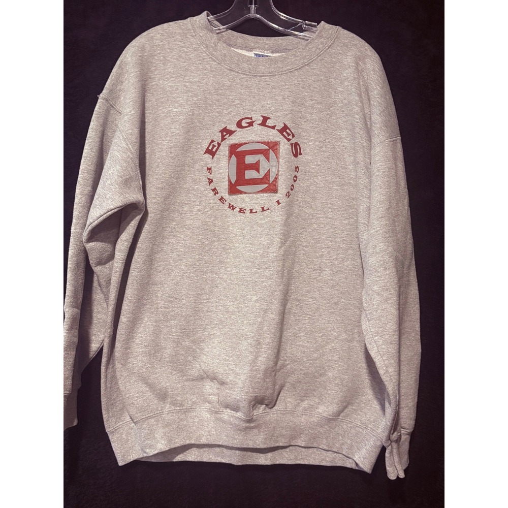 Eagles Farewell I 2005 Gildan Sweatshirt Mens Large Crewneck Gray Pullover
